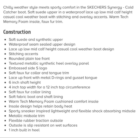 NIB Skechers Cold Catcher Faux Fur Cuff Snow Boot - Picture 3 of 13